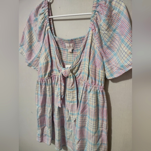 NWT Isabel Maternity Pastel Lilac Tie Front Spring Easter Blouse Size Medium - Picture 4 of 6